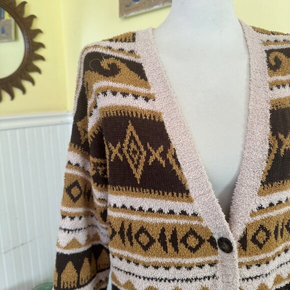 Arizona Jean Co. Medium Long Cardigan Tan Brown pockets soft - Picture 7 of 7
